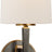 Bronze and Brass with Linen Shade