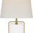 Crystal and Hand-Rubbed Antique Brass with Linen Shade