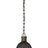 Bronze and Hand-Rubbed Antique Brass with White Glass