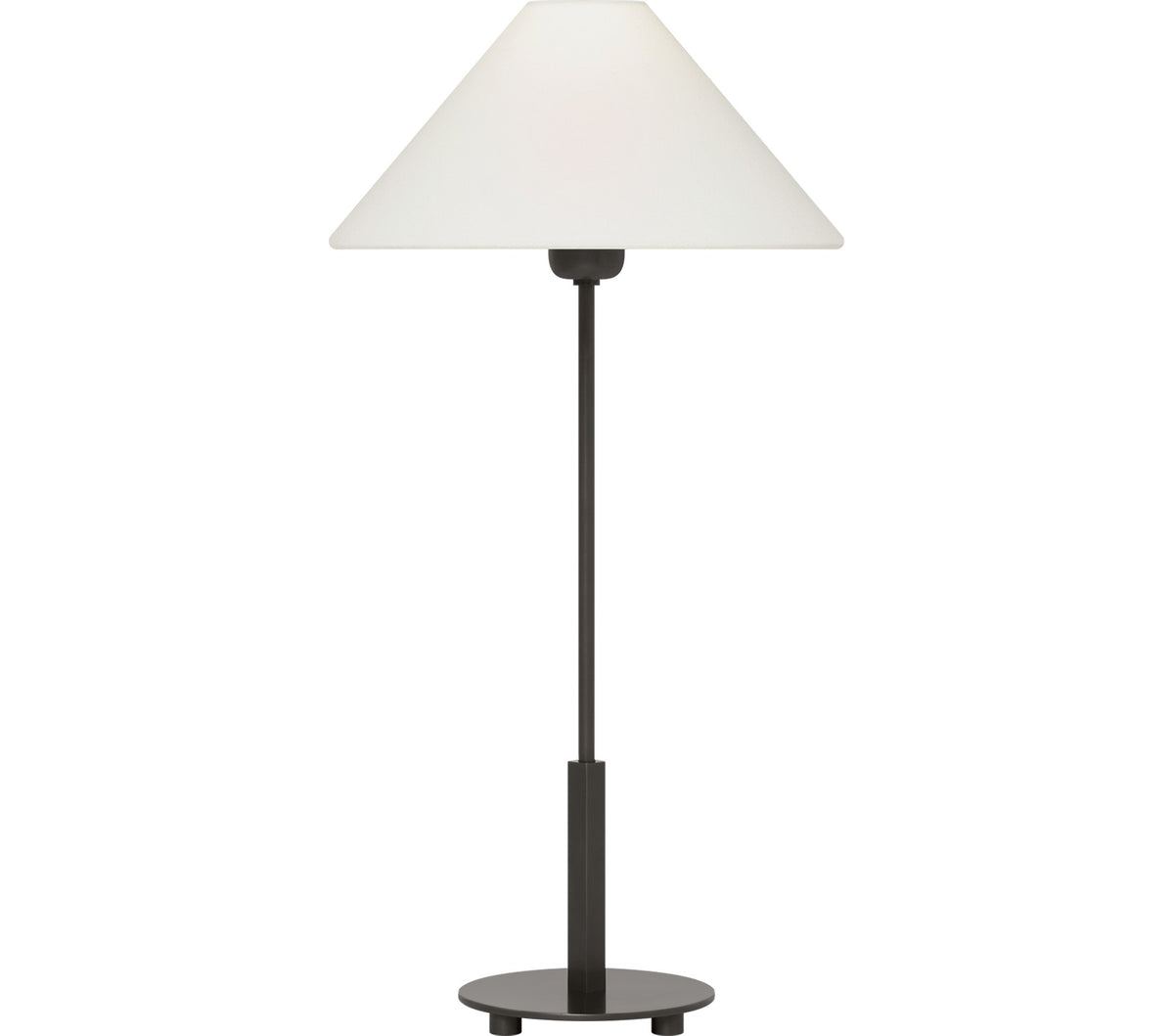 Hackney 24" Cordless Table Lamp — J. Randall Powers for Visual Comfort & Co. — Bronze with Linen Shade