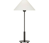 Hackney 24" Cordless Table Lamp — J. Randall Powers for Visual Comfort & Co. — Bronze with Linen Shade