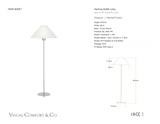 Hackney Bordslampa — J. Randall Powers for Visual Comfort & Co. måttskiss