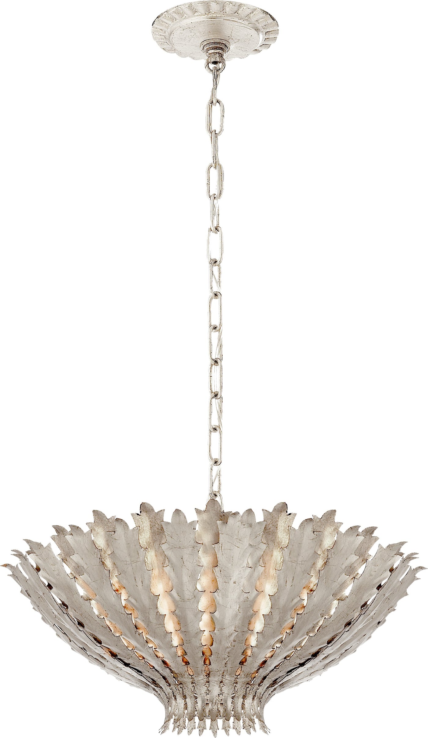 Hampton Small Takkrona Burnished Silver Leaf