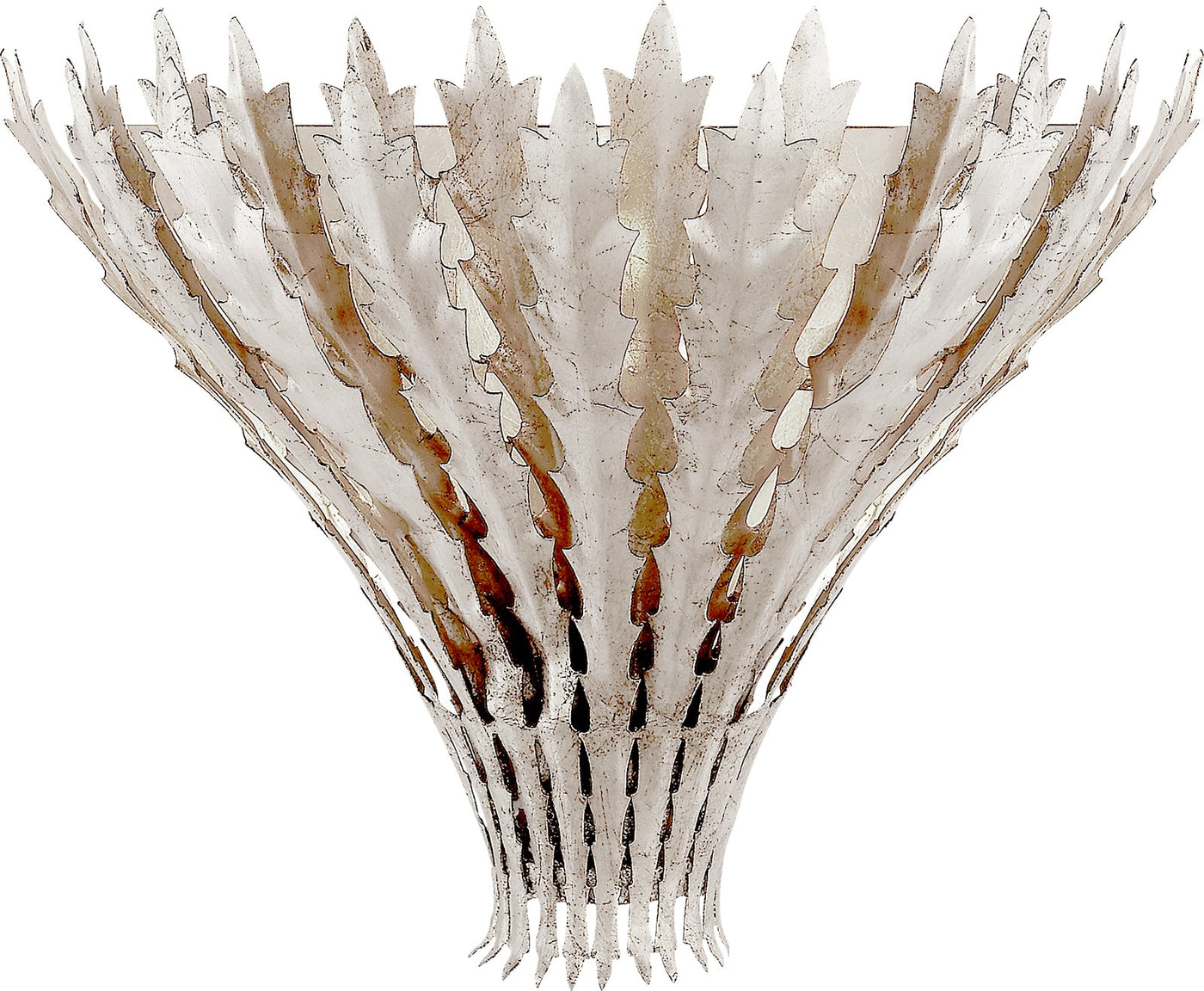 Hampton Vägglampa Burnished Silver Leaf