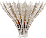 Hampton Vägglampa Burnished Silver Leaf
