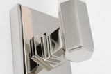 Hawthorne 13" Single Vägglampa — Chapman & Myers for Visual Comfort & Co. — Polished Nickel with White Glass detaljbild