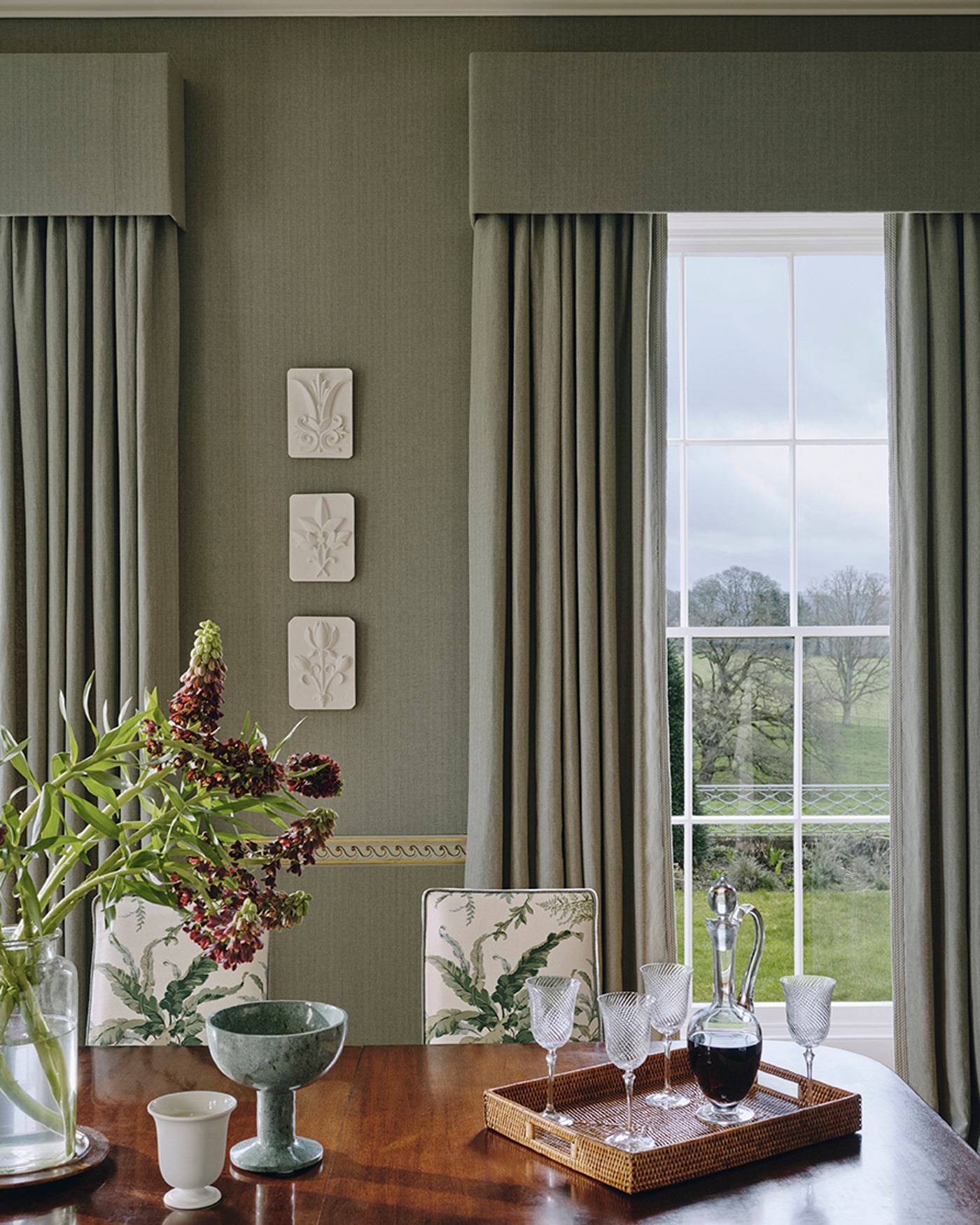Hector — Colefax & Fowler tapet, miljöbild