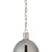 Polished Nickel with White Glass