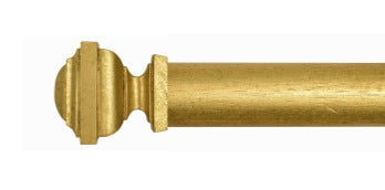 Castel Kubisk stångände Ø50mm (par) Guld — Castel Houlès