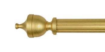 Castel Vasform stångände Ø50mm (par) Guld — Castel Houlès
