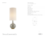Hunlen Bordslampa — AERIN for Visual Comfort & Co. måttskiss