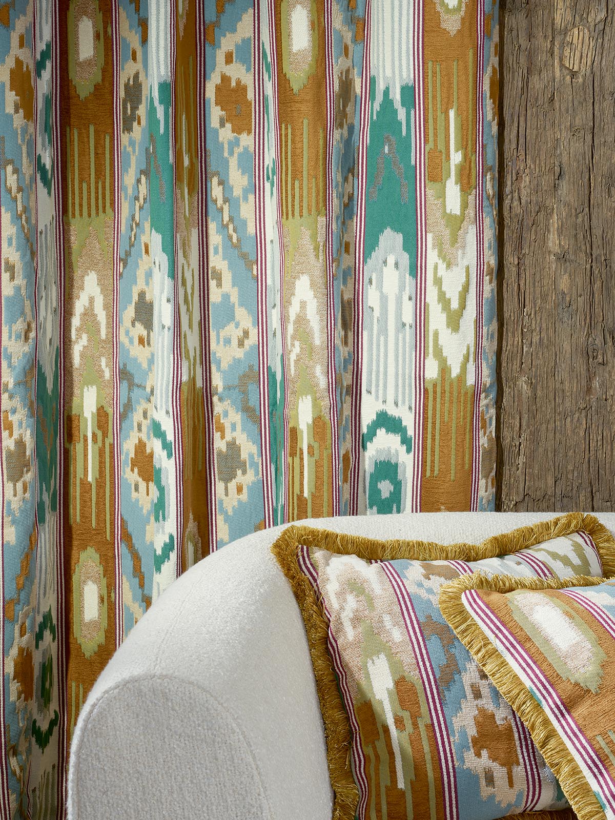 Ikati room setting — Pierre Frey fabric