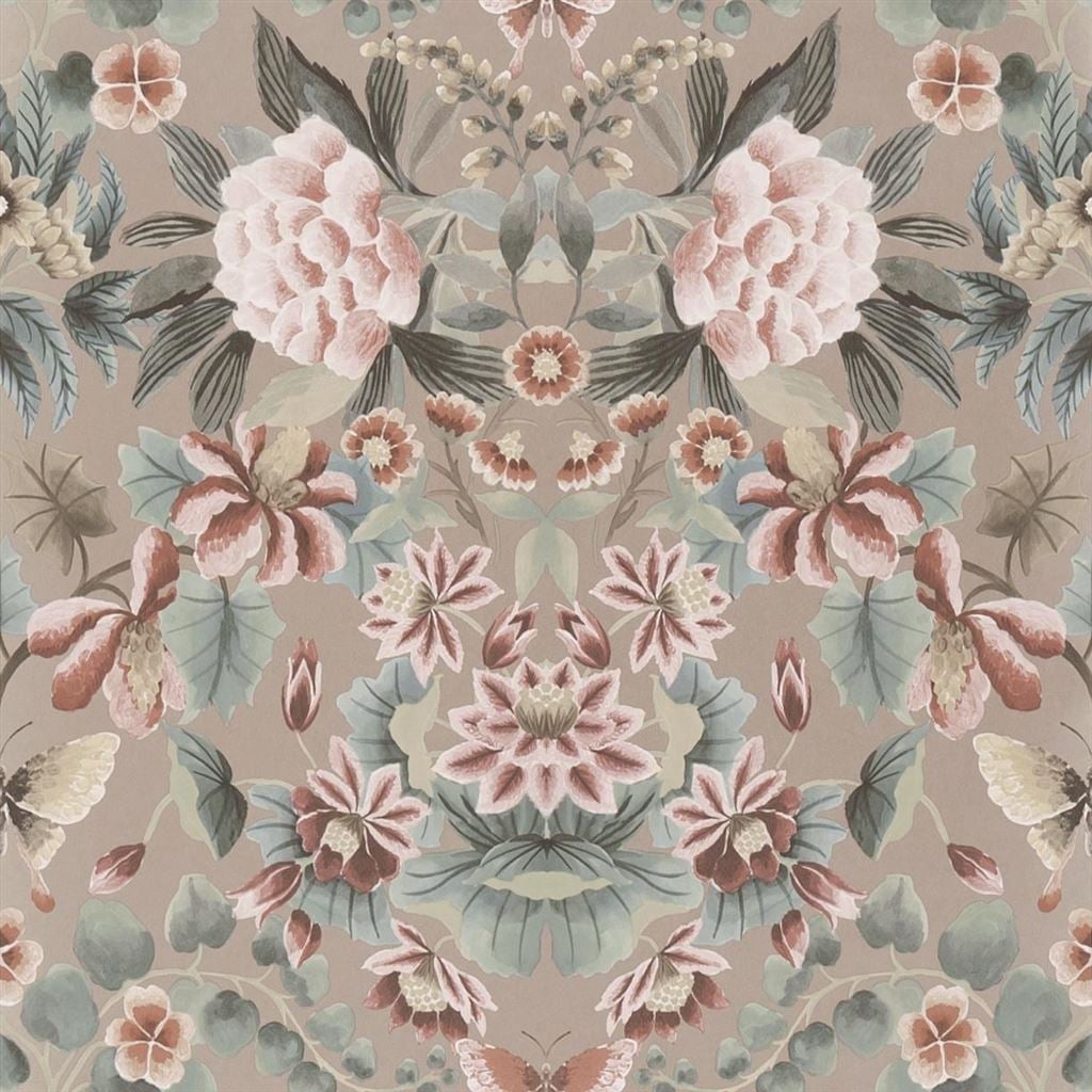 Ikebana Damask Gilver — Designers Guild tapet