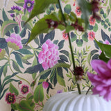 Ikebana Damask Tapet — Designers Guild i miljö
