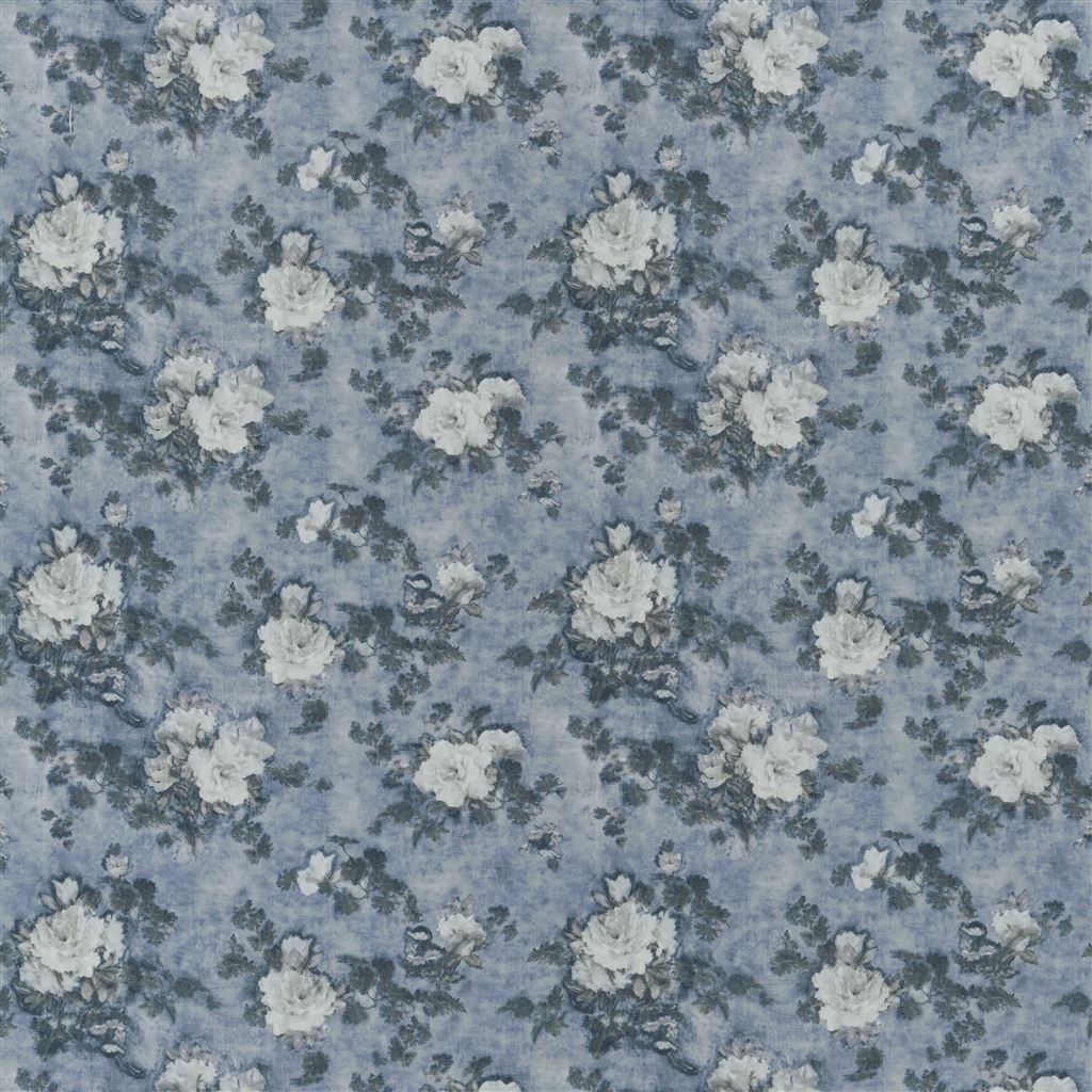 Impasto Floral Denim — Ralph Lauren Home tyg