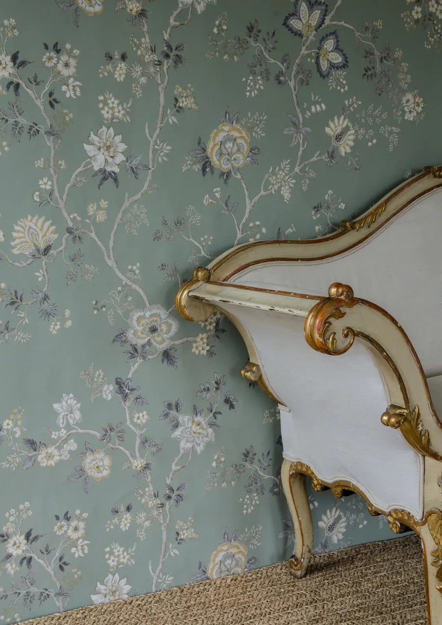 Indienne Green Glaze — Lewis & Wood tapet