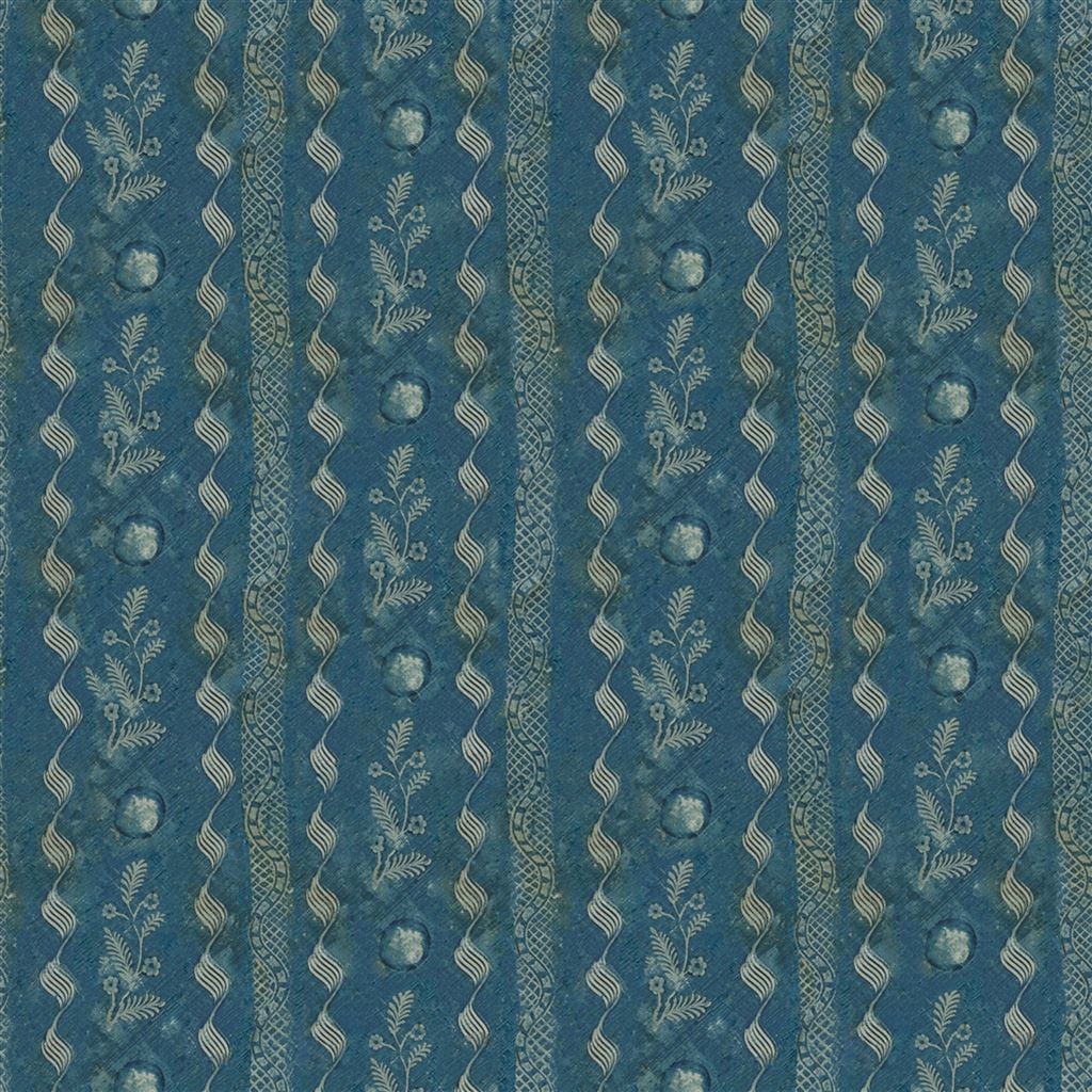 Indigo Floral Indigo — Designers Guild tyg