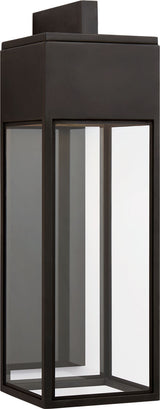 Irvine Large Bracketed Wall -ulkovalaisin — Chapman & Myers for Visual Comfort & Co. — Bronze with Clear Glass