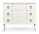 Chest of 3 Drawers Painted Ivory