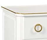 Chest of 3 Drawers Painted Ivory