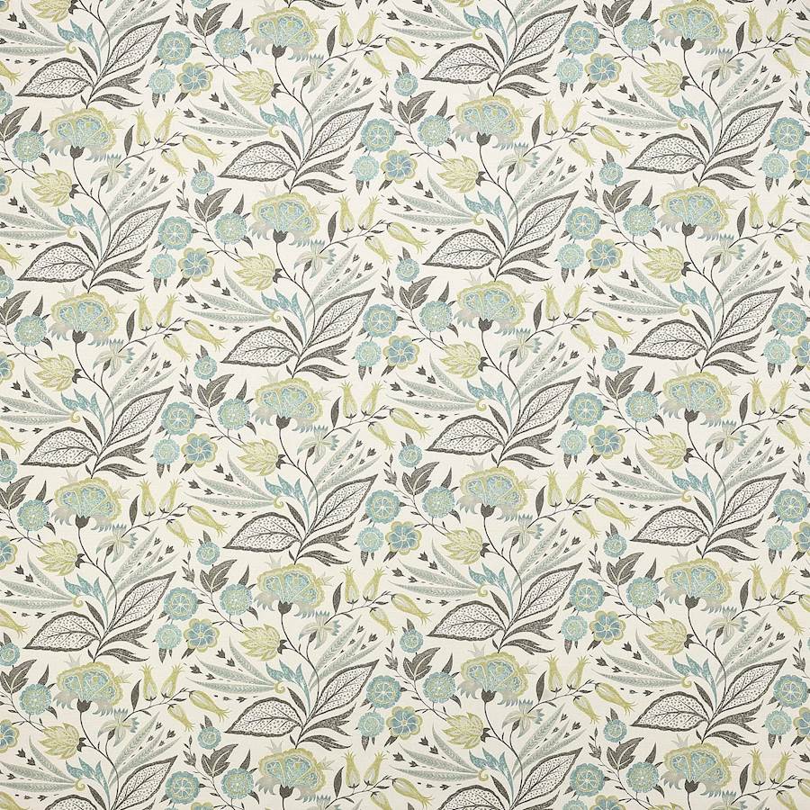 Amber Aqua/Lime — Jane Churchill tyg