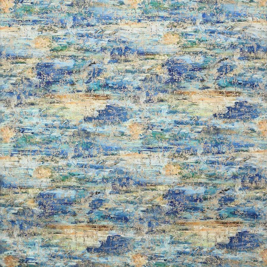 Skylon Blue/Copper — Jane Churchill tyg