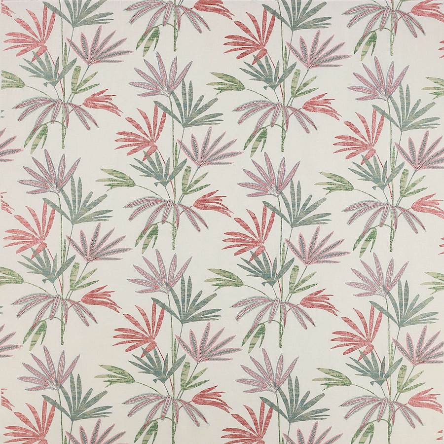 Bamboo Palm Pink/Aqua — Jane Churchill tyg