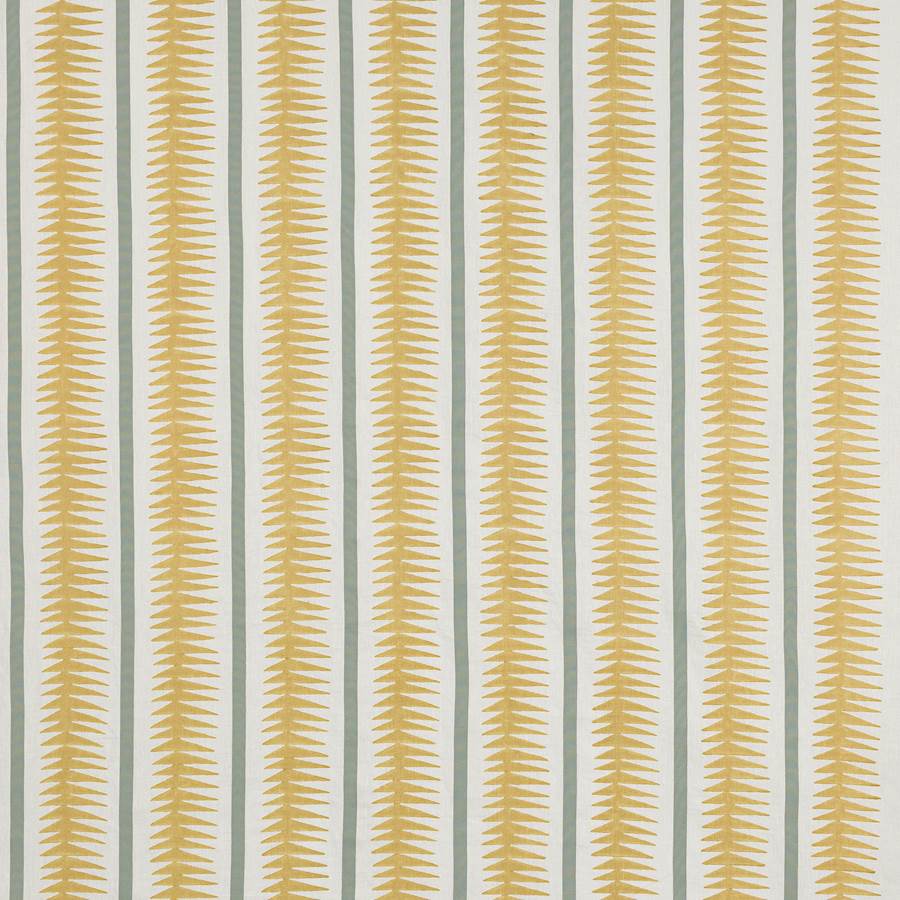 Rae Yellow/Aqua — Jane Churchill tyg