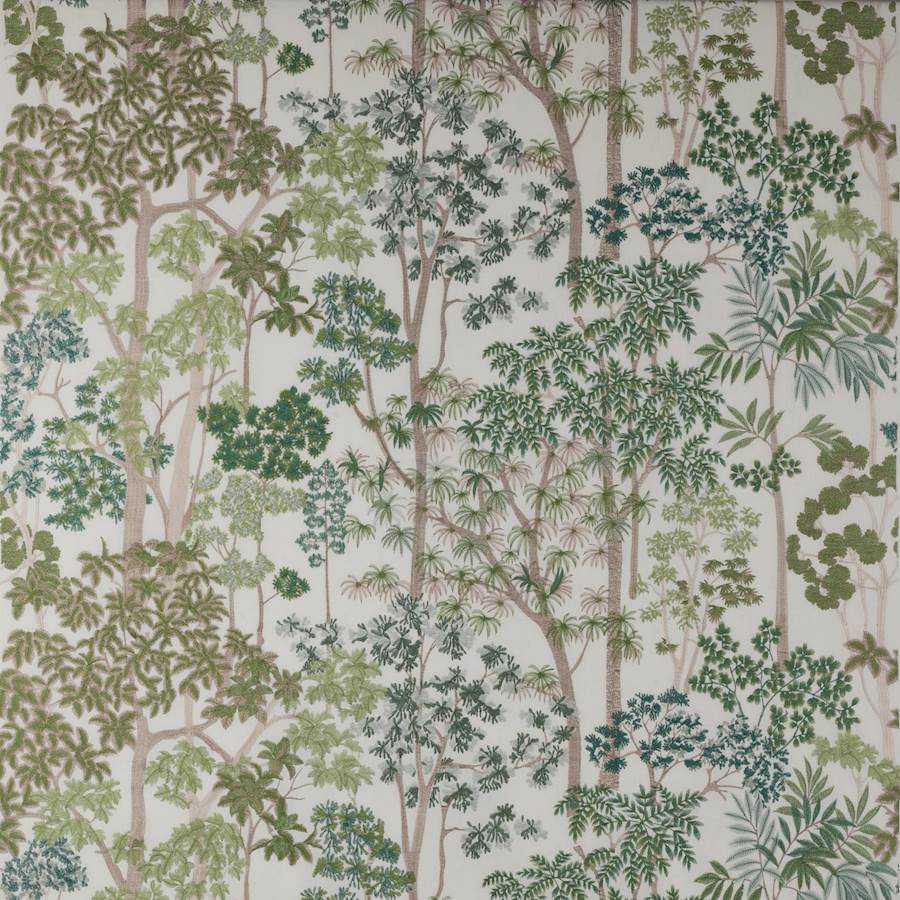 Kingswood Embroidery Tygprov — Jane Churchill Green