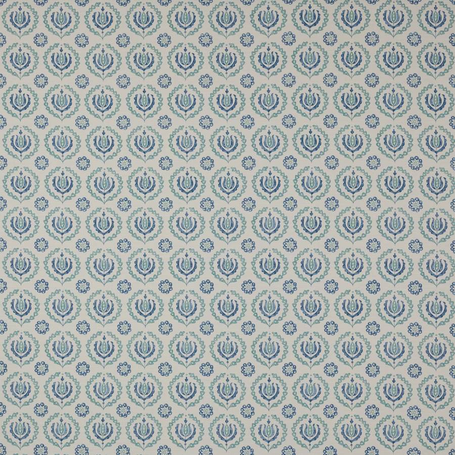Kira Blue/Aqua — Jane Churchill tyg