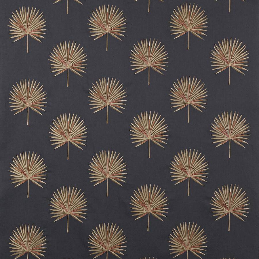 Fortunei Petrol/Gold — Jane Churchill tyg