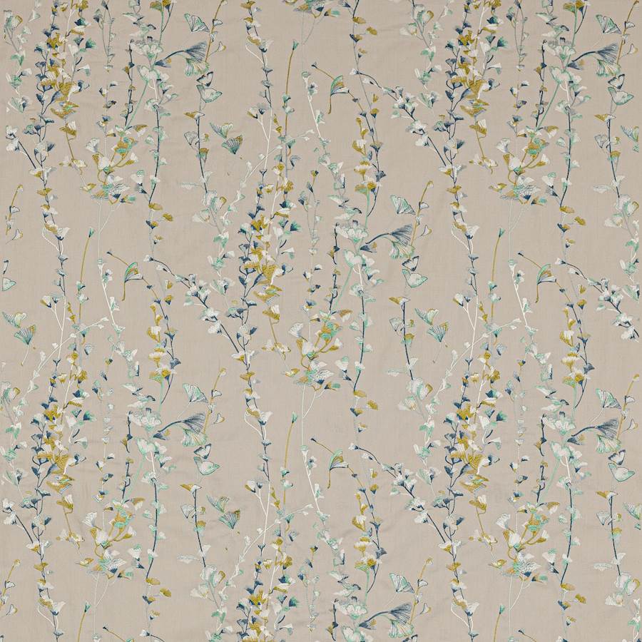 Lila Aqua/Lime — Jane Churchill tyg