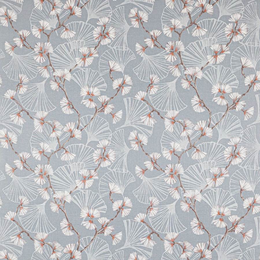 Snow Flower Slate Blue — Jane Churchill tyg