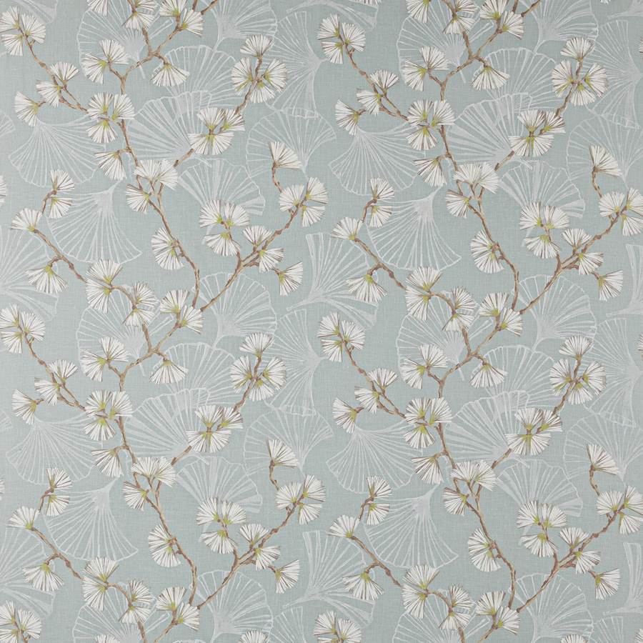Snow Flower Aqua/Lime — Jane Churchill tyg