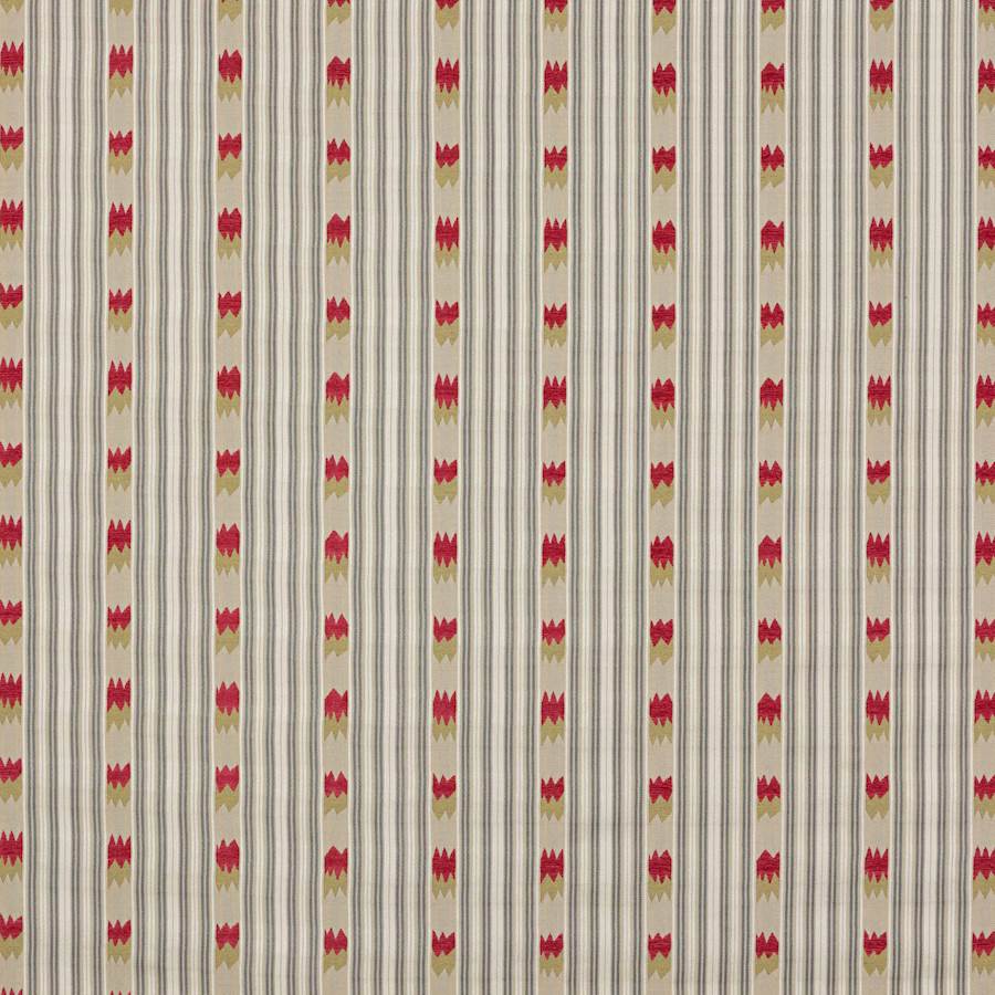 Kendra Stripe Silver/Pink — Jane Churchill tyg