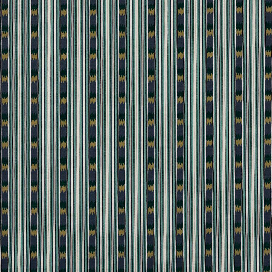 Kendra Stripe Indigo/Teal — Jane Churchill tyg
