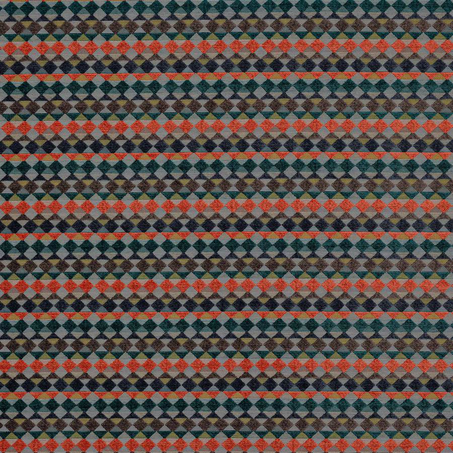 Kaleido Midnight/Orange — Jane Churchill tyg