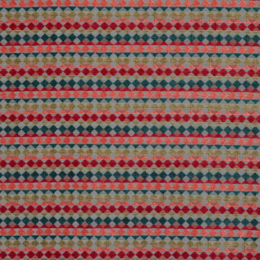 Kaleido Coral/Teal — Jane Churchill tyg