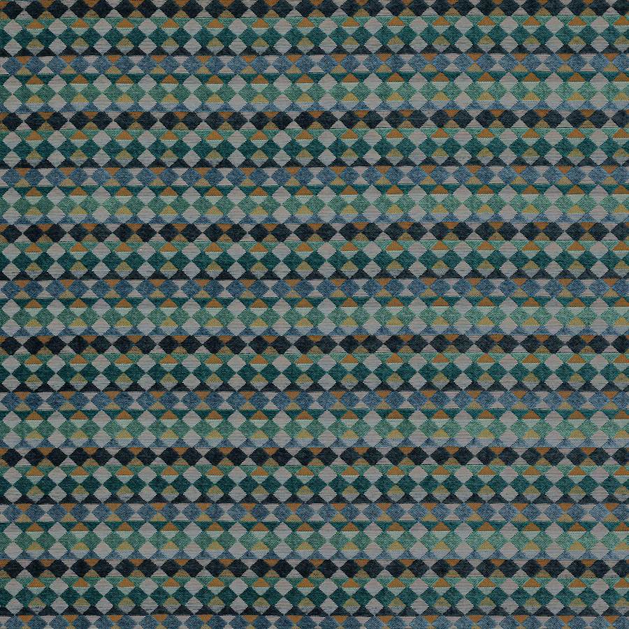 Kaleido Teal/Green — Jane Churchill tyg