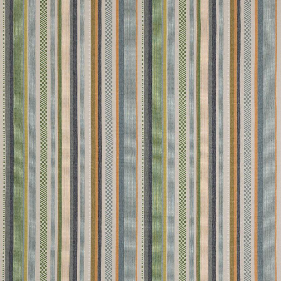 Cabrera Stripe Blue/Green — Jane Churchill tyg