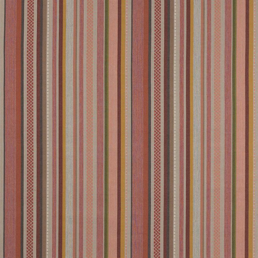 Cabrera Stripe Red — Jane Churchill tyg