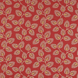 Peacock Leaf Red — Jane Churchill tyg