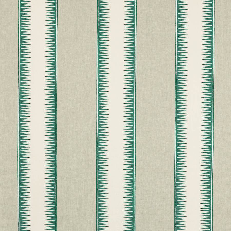 Ezra Stripe Teal — Jane Churchill tyg