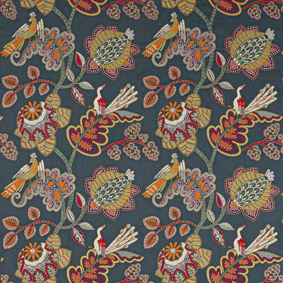 Paradiso Indigo — Jane Churchill tyg