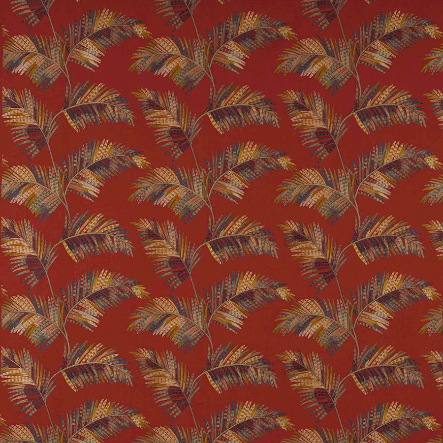 Mazari Palm Paprika — Jane Churchill tyg