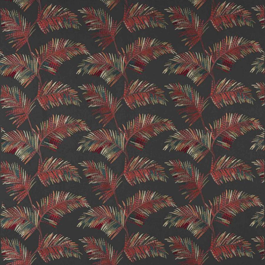 Mazari Palm Midnight/Pink — Jane Churchill tyg