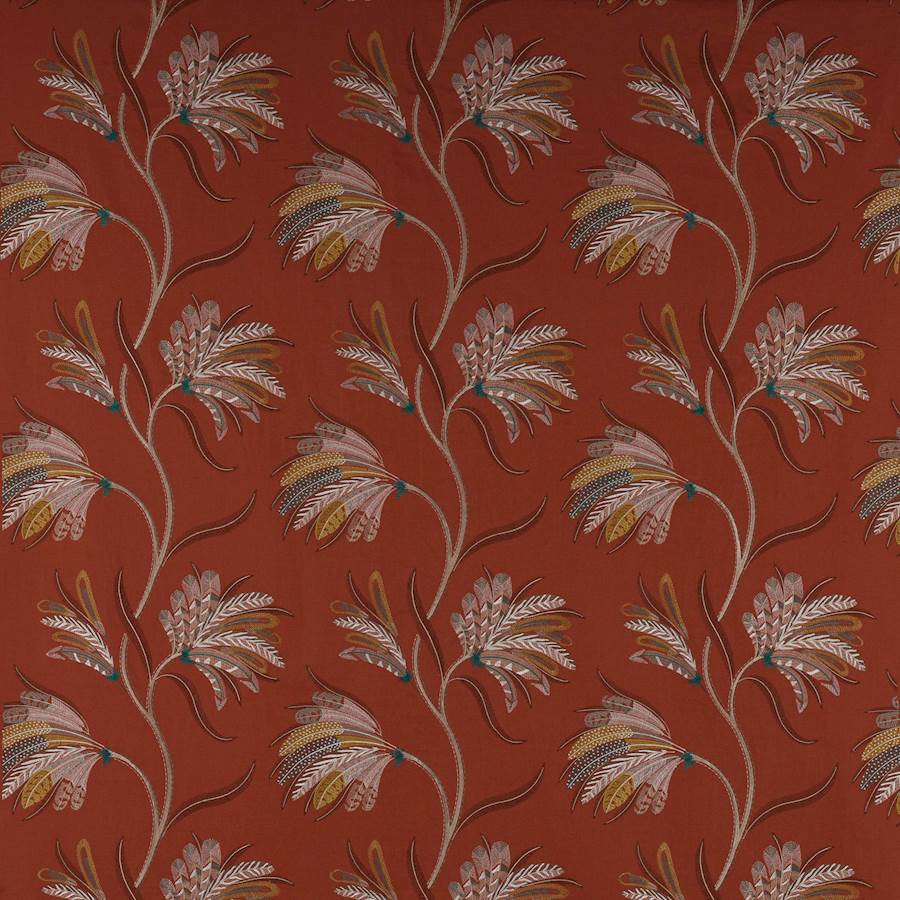 Plumera Paprika — Jane Churchill tyg