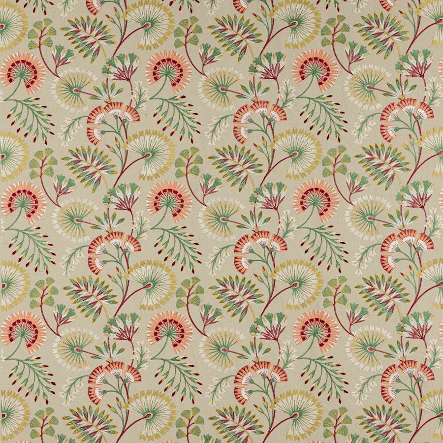 Chiana Red/Green — Jane Churchill tyg