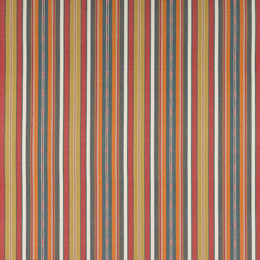 Harlie Stripe Red/Indigo — Jane Churchill tyg