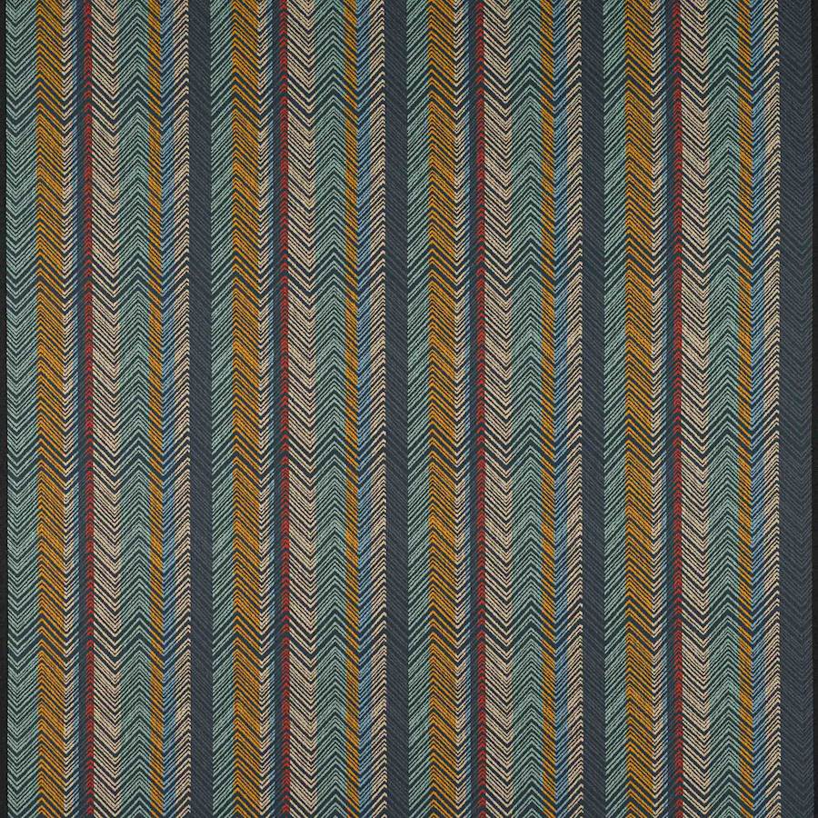 Medina Stripe Blue/Multi — Jane Churchill tyg